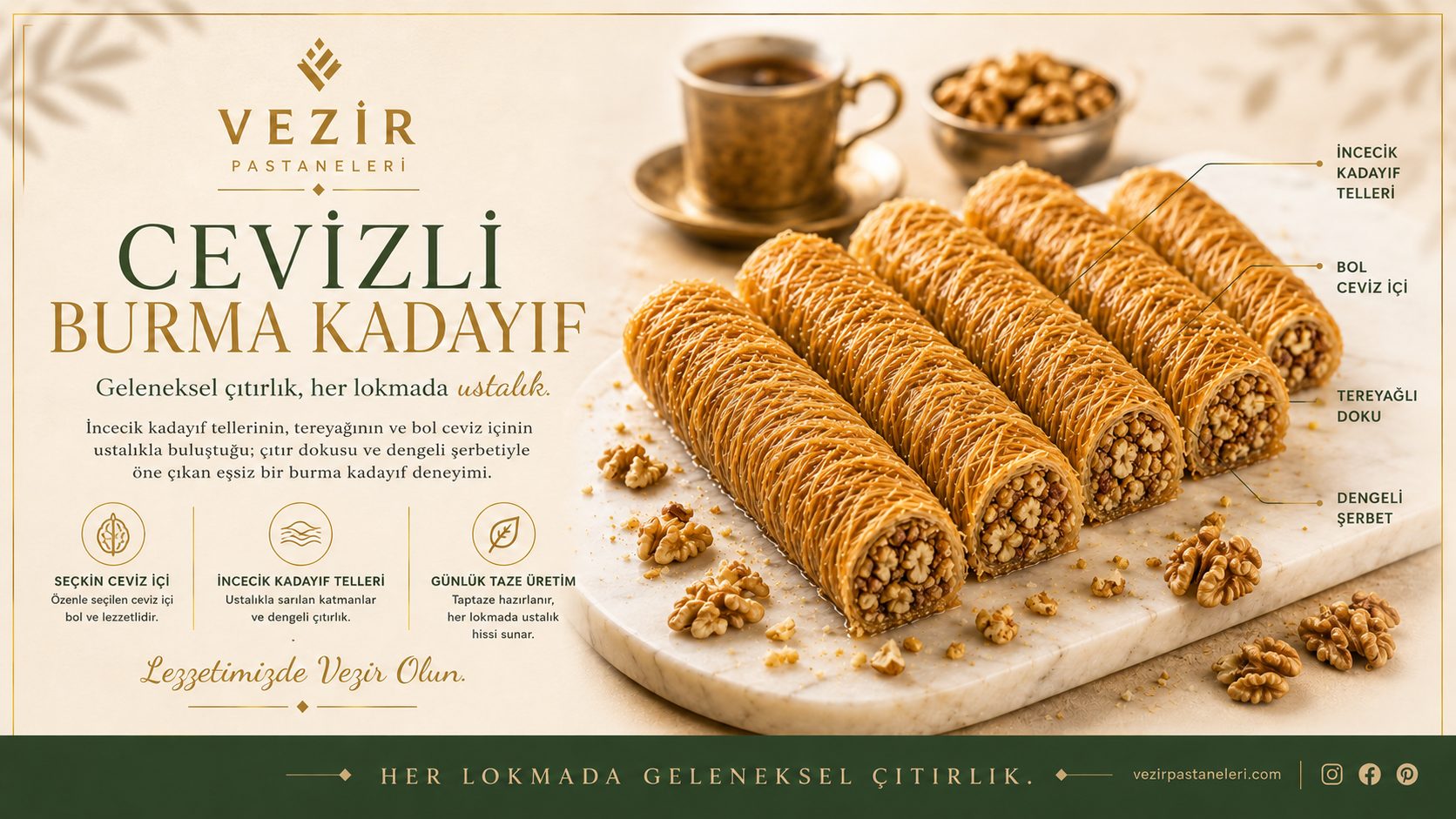 Cevizli Burma Kadayıf