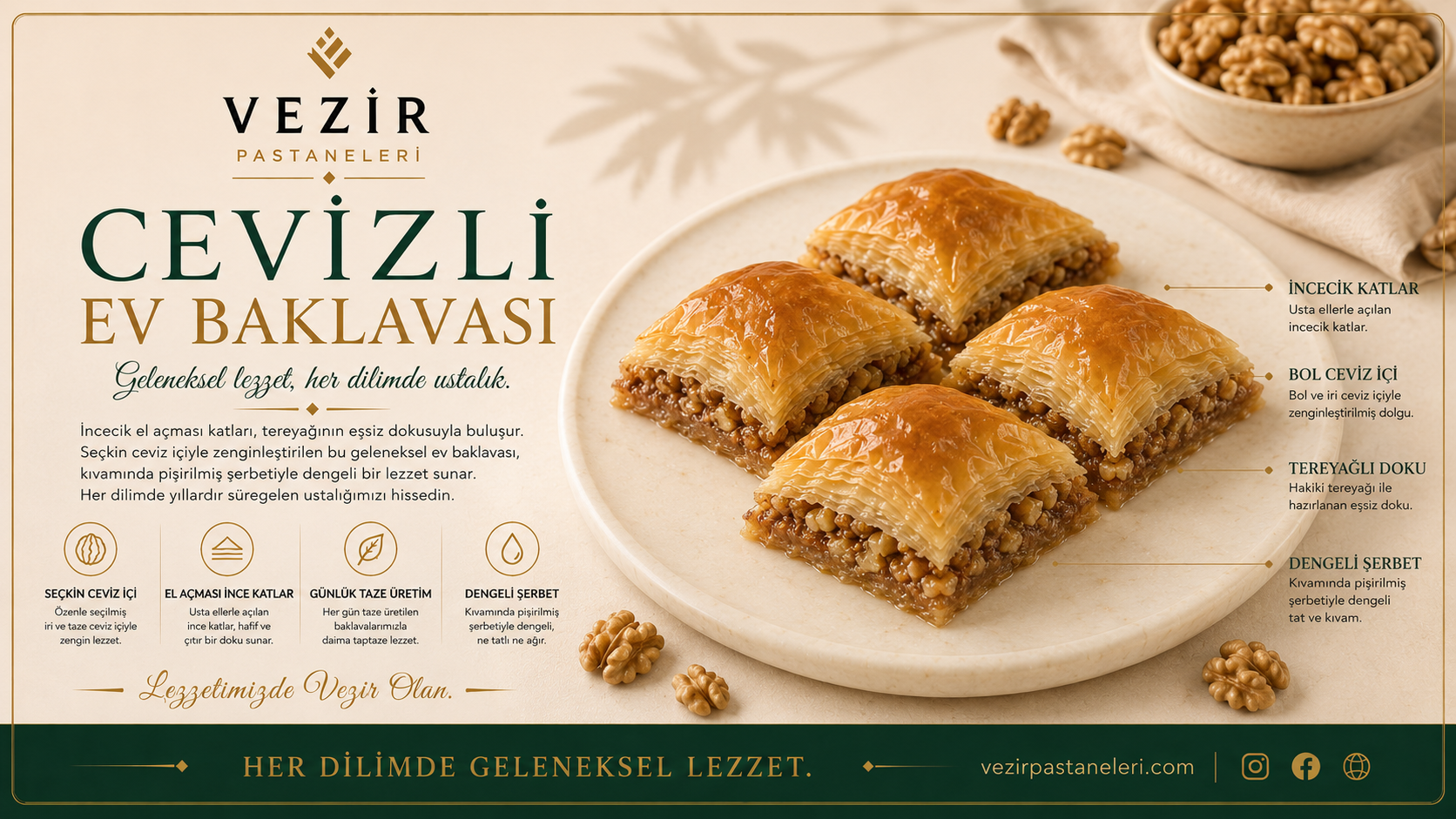 Cevizli Ev Baklavası