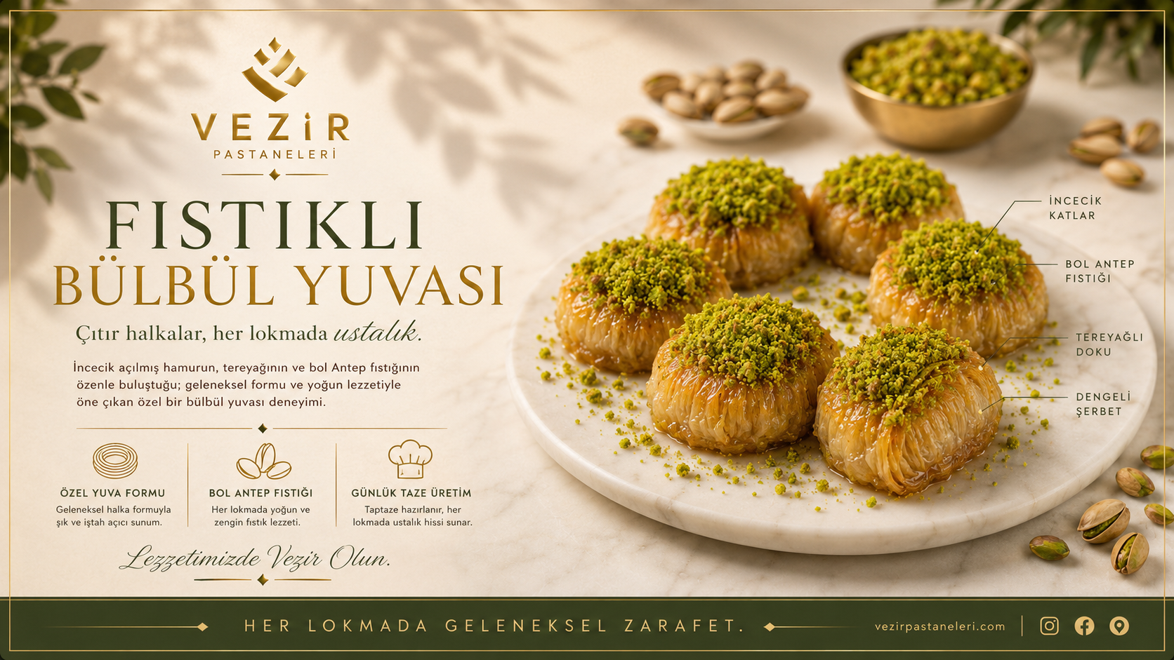 Fıstıklı Bülbül Yuvası