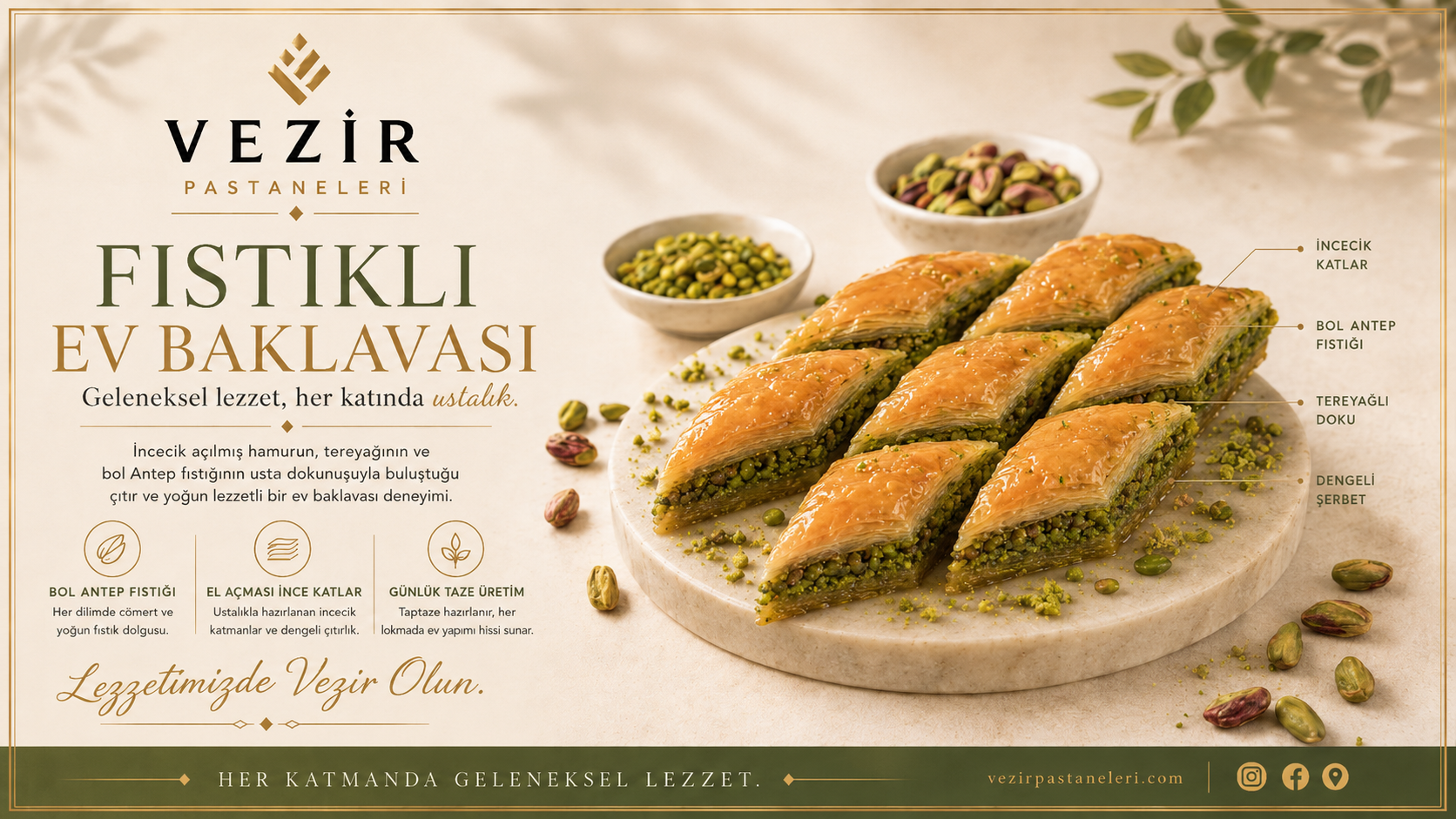 Fıstıklı Ev Baklavası