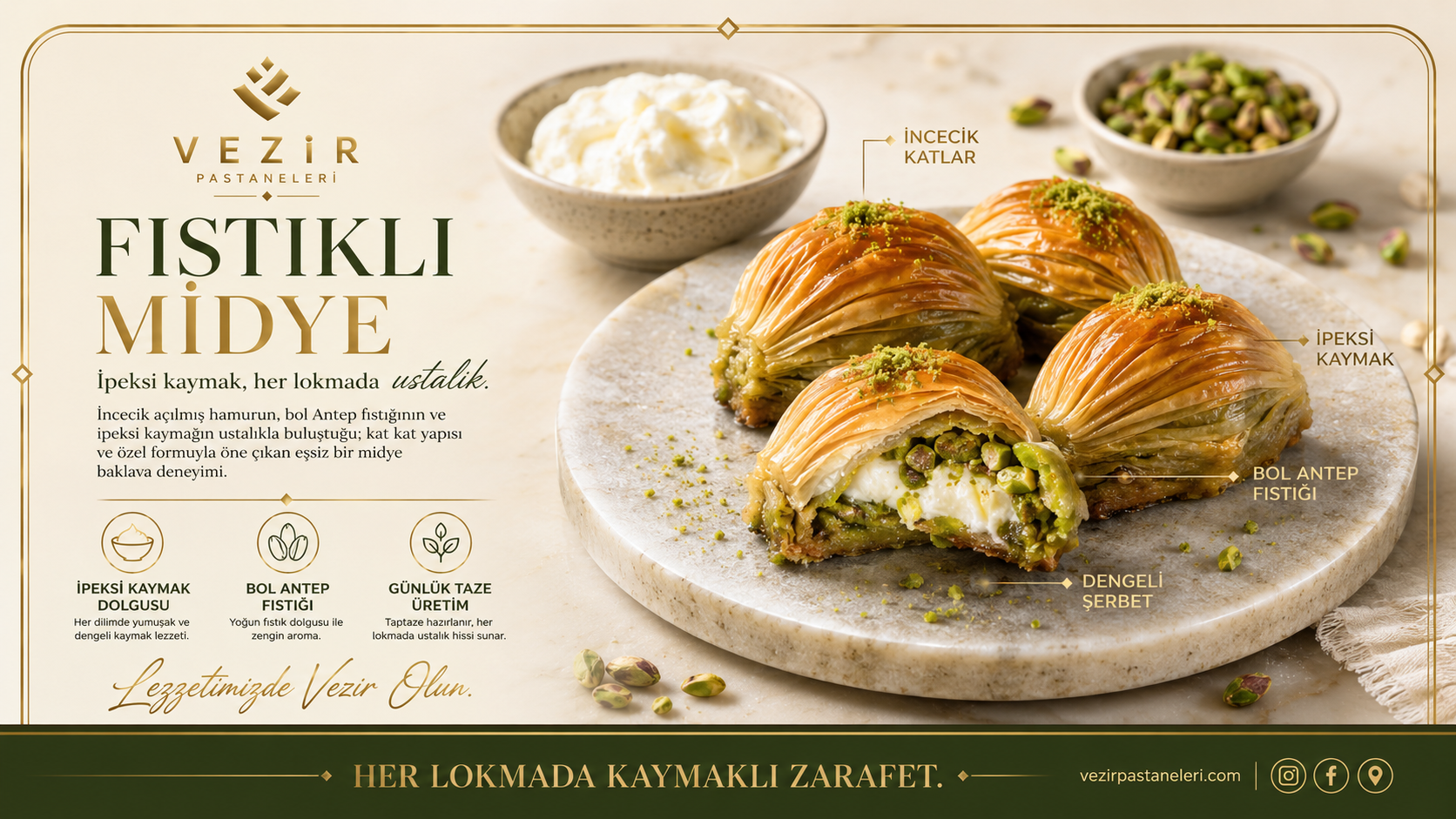 Fıstıklı Midye
